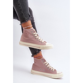 Tênis alto feminino Big Star NN274277 rosa 2