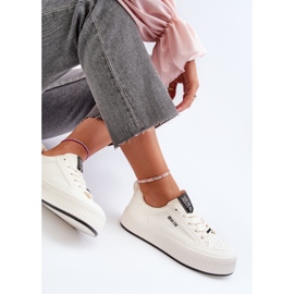 Tênis plataforma feminino Big Star NN274254 branco 2