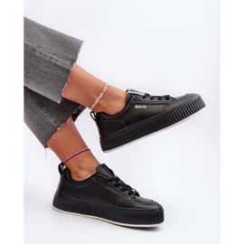 Tênis plataforma feminino Big Star NN274255 preto 1