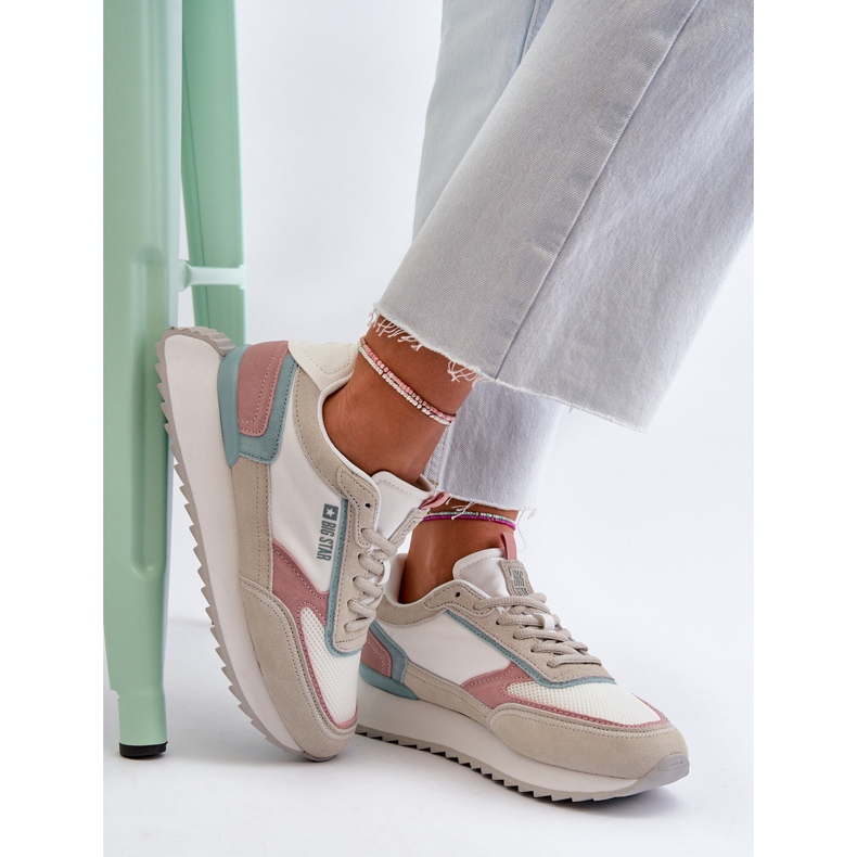 Tênis feminino Memory Foam System Big Star NN274690 Branco 2