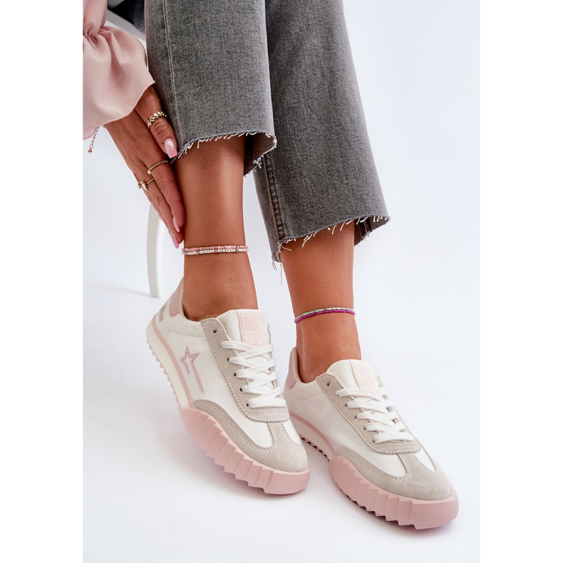 Tênis baixo feminino Big Star NN274868 rosa 2