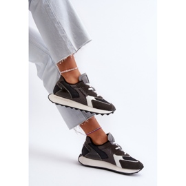 Tênis feminino com sistema de espuma viscoelástica plataforma Big Star NN274683 preto 1