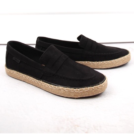 Sapatos masculinos, mocassins alpercatas slip-on, pretos Big Star NN174046 1