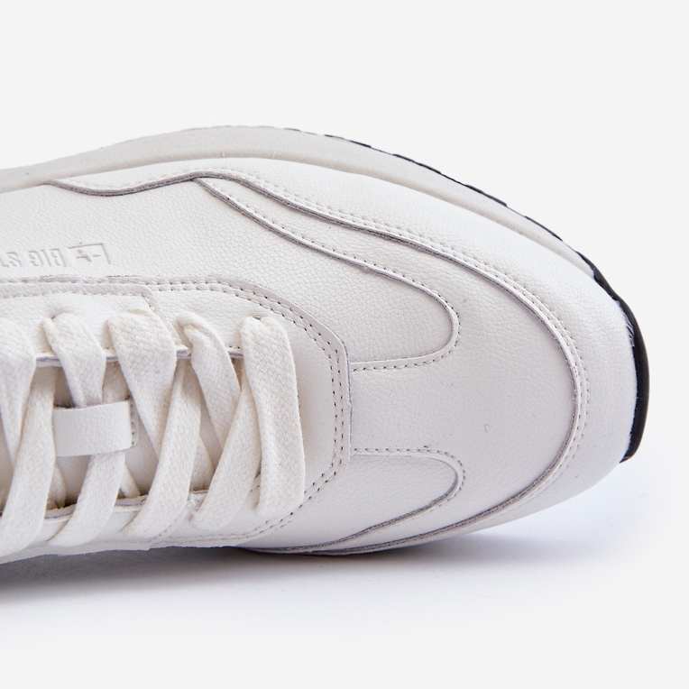 Tênis masculino de couro Big Star NN174288 branco 1