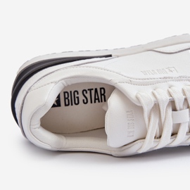 Tênis masculino de couro Big Star NN174288 branco 2