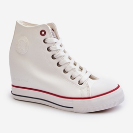 Tênis de cunha feminino Cross Jeans NN2R4004 branco 2