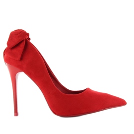 Salto de camurça com laço LE035 Vermelho 2