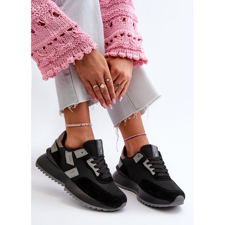 Tênis feminino Big Star NN274975 preto 1
