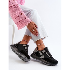 Tênis feminino Big Star NN274975 preto 2