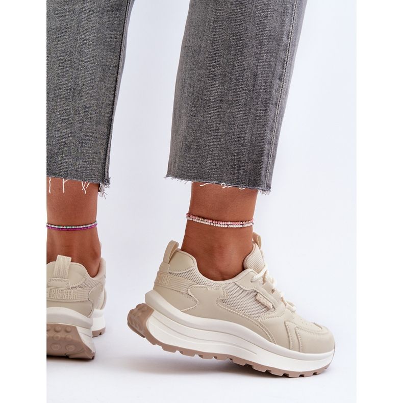 Tênis feminino HI-POLY System Big Star NN274A105 bege 1