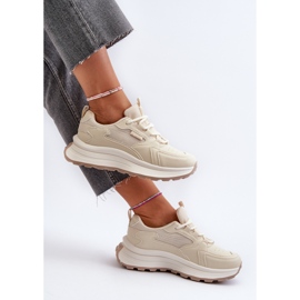 Tênis feminino HI-POLY System Big Star NN274A105 bege 2