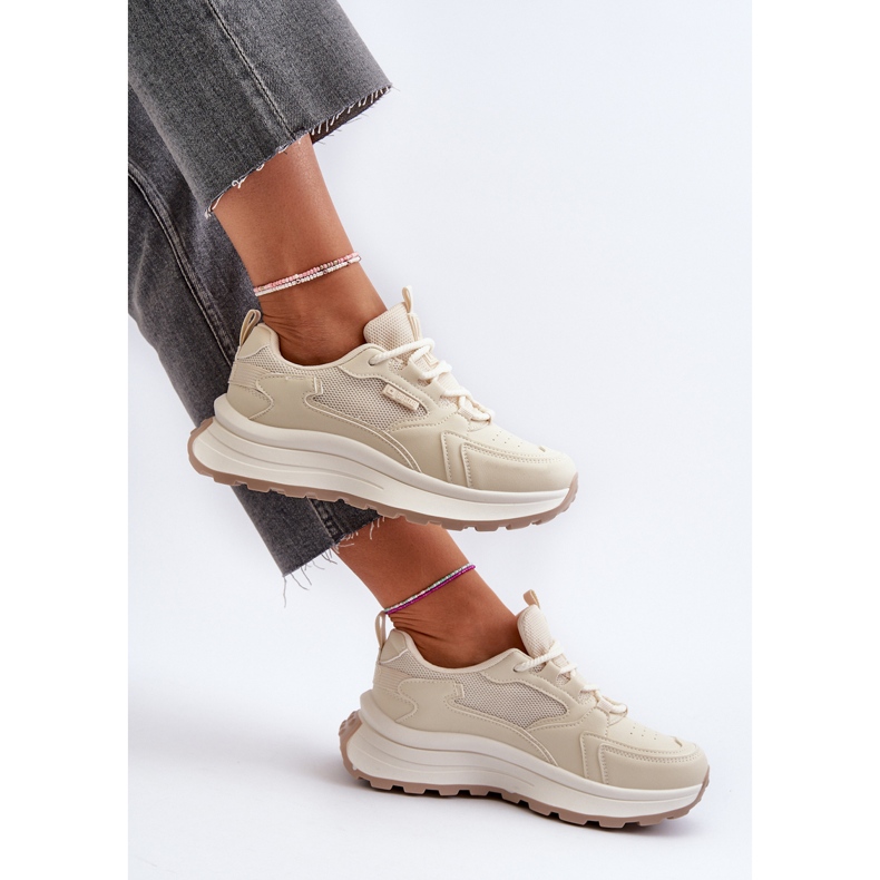 Tênis feminino HI-POLY System Big Star NN274A105 bege 2
