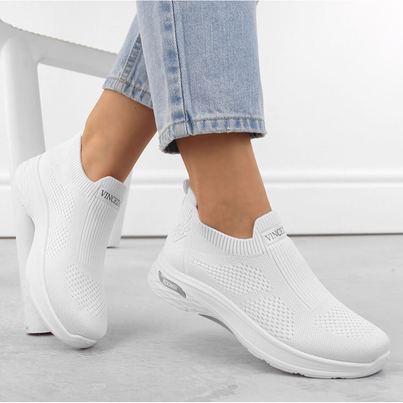 Calçado desportivo feminino branco Vinceza 13592 1