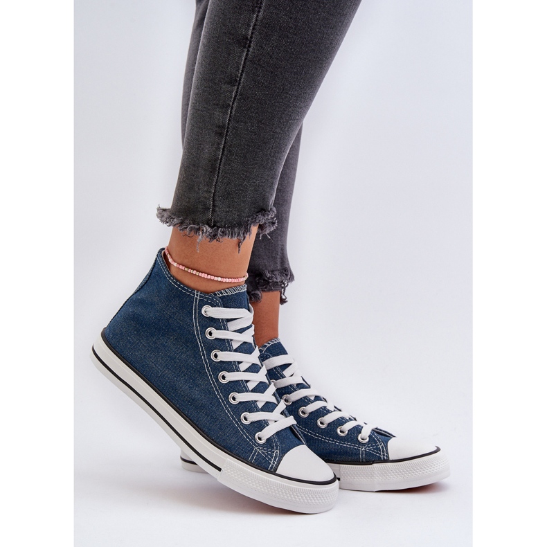 Tênis jeans feminino Socerio azul 2