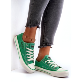 Tênis feminino Big Star NN274240 verde 2