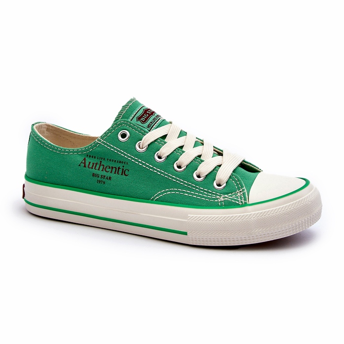 Tênis feminino Big Star NN274240 verde 3