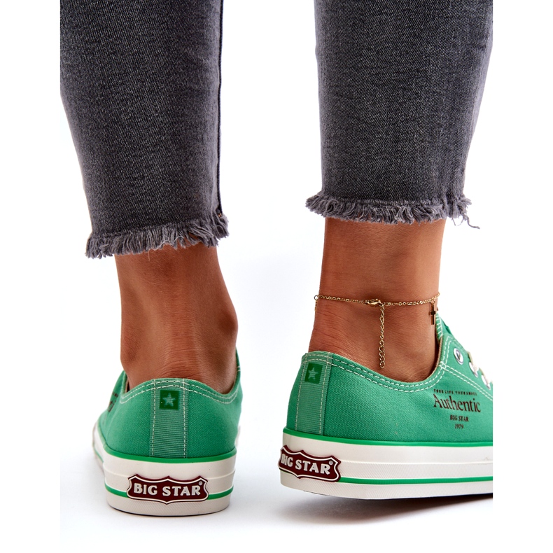 Tênis feminino Big Star NN274240 verde 5