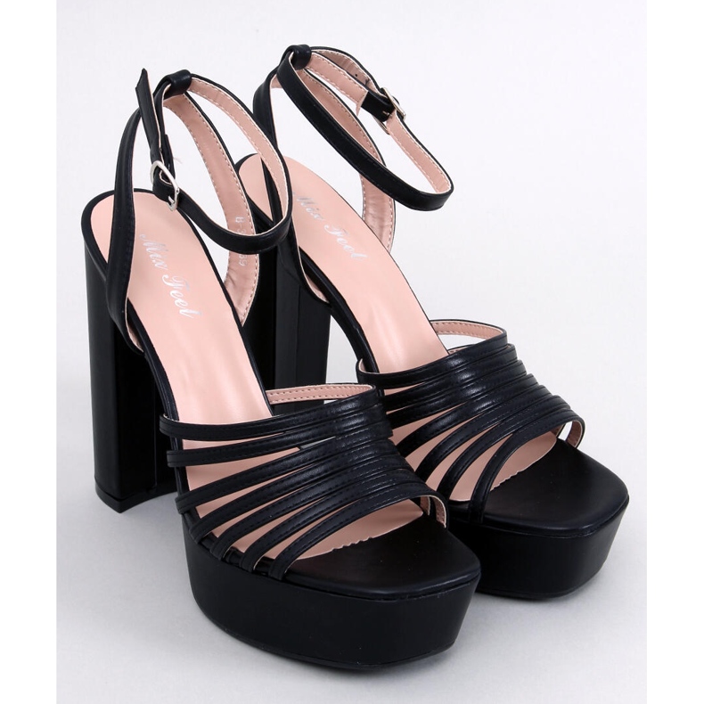 Sandálias na plataforma Taboo Black preto 1