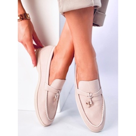 Mocassins de mulher Eunice Beige bege 2