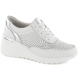 Sapatos de cunha S.Barski W LR725 OLI254A branco 1