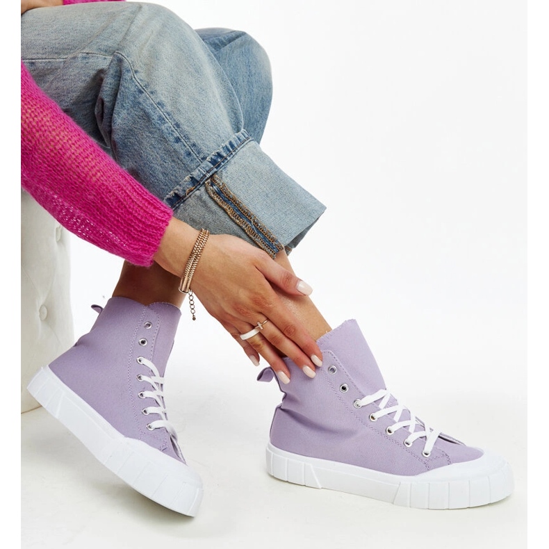 Tênis de cano alto Vinka roxo 1