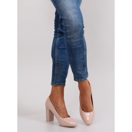 Bombas lacadas salto largo m263p Bege multicolorido rosa 1 Bombas lacadas salto largo m263p Bege multicolorido rosa 1