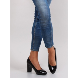 Bombas lacadas salto largo m263p Preto 1