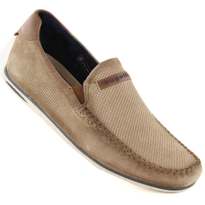 Sapatos de couro de camurça bege Bugatti M INT1998 1