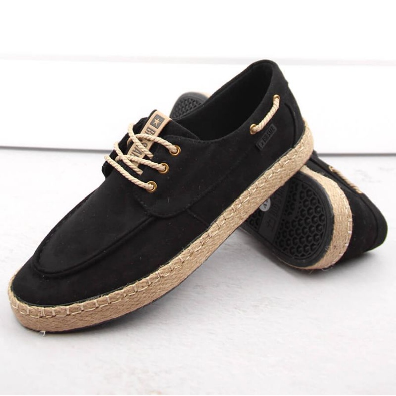 Sapatos de camurça preta Big Star INT1995A preto 2