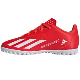 Chuteiras Adidas X Crazyfast Club Tf IF0708 vermelho 1