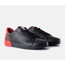 Tênis Cross Jeans masculino preto e vermelho 1