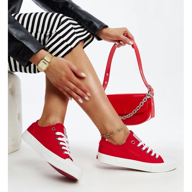 Tênis Cross Jeans feminino vermelho 1