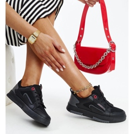 Tênis Cross Jeans feminino preto e cinza 1