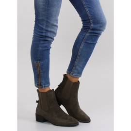 Botas finas Jodhpur com laço verde M270 2 Botas finas Jodhpur com laço verde M270 2