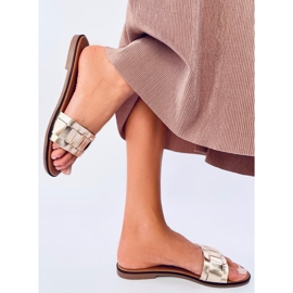 Seastar Chinelos femininos Lotts Gold dourado 2