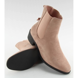 Botas Chelsea finas com laço M270 Pink rosa 2