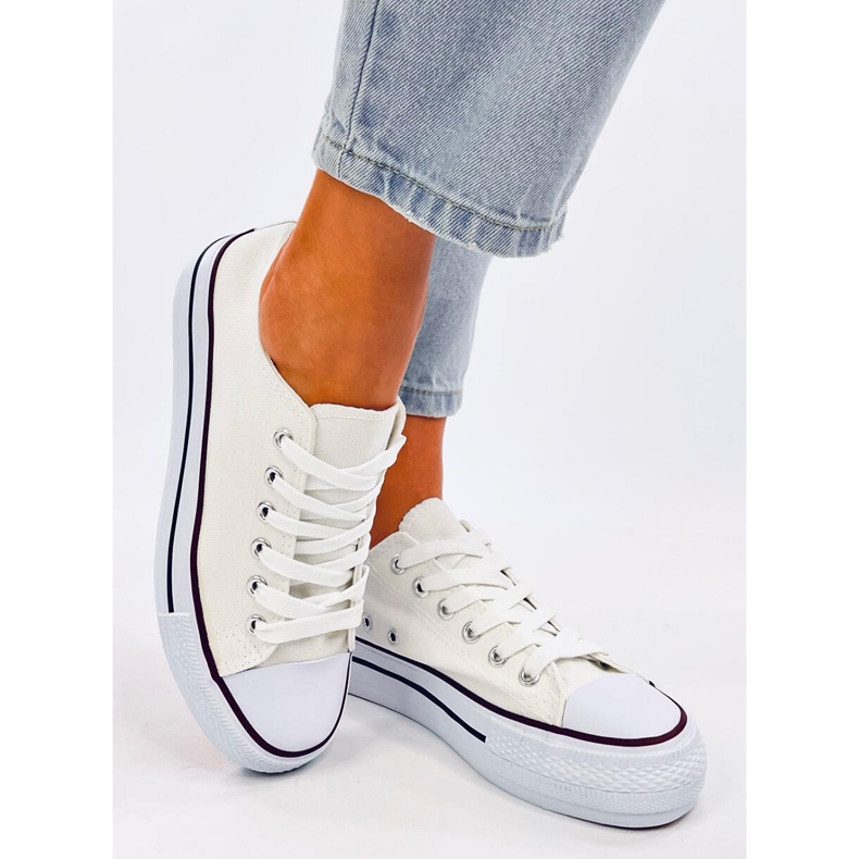 Ténis clássicos de mulher Fargis White branco 2