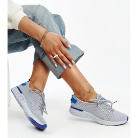 Tênis Cross Jeans feminino em tecido cinza 1
