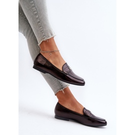 Mocassins femininos de salto plano pretos Sylvaine preto 1