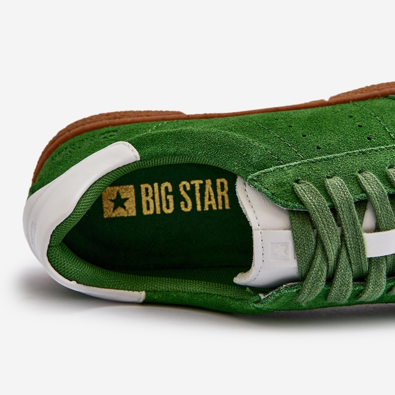 Tênis masculino de camurça Big Star NN174188 verde 2