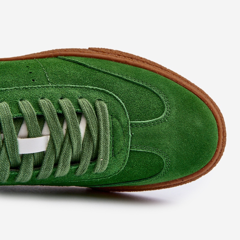 Tênis masculino de camurça Big Star NN174188 verde 1