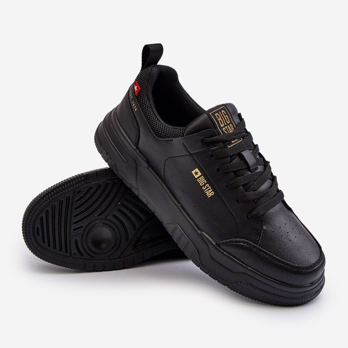 Tênis masculino Memory Foam System Big Star NN174148 preto 2