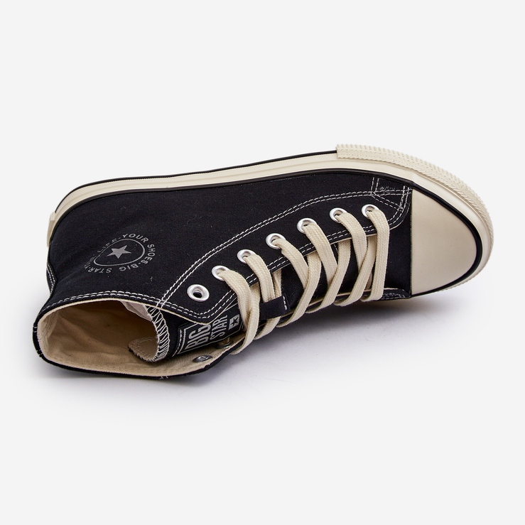 Tênis de cano alto masculino Big Star NN174109 preto 1