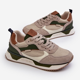 Tênis masculino Memory Foam System Big Star NN174349 Bege 1