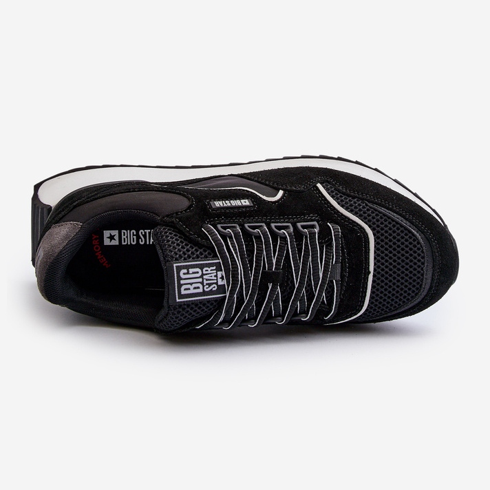 Tênis masculino Big Star NN174321 sistema de espuma viscoelástica preto 1