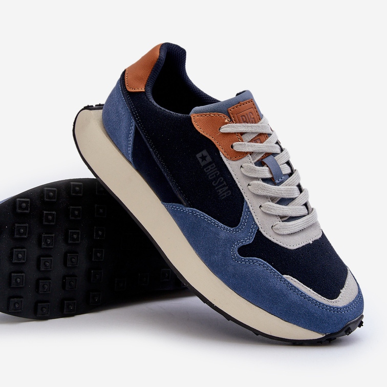 Tênis masculino Memory Foam System Big Star NN174356 Azul marinho 2