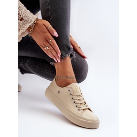 Tênis feminino clássico Big Star NN274286 bege 2