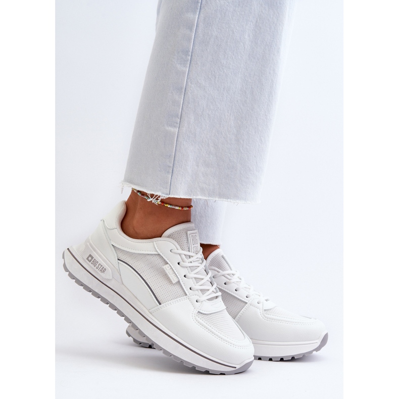 Tênis feminino Big Star NN274A089 branco 2