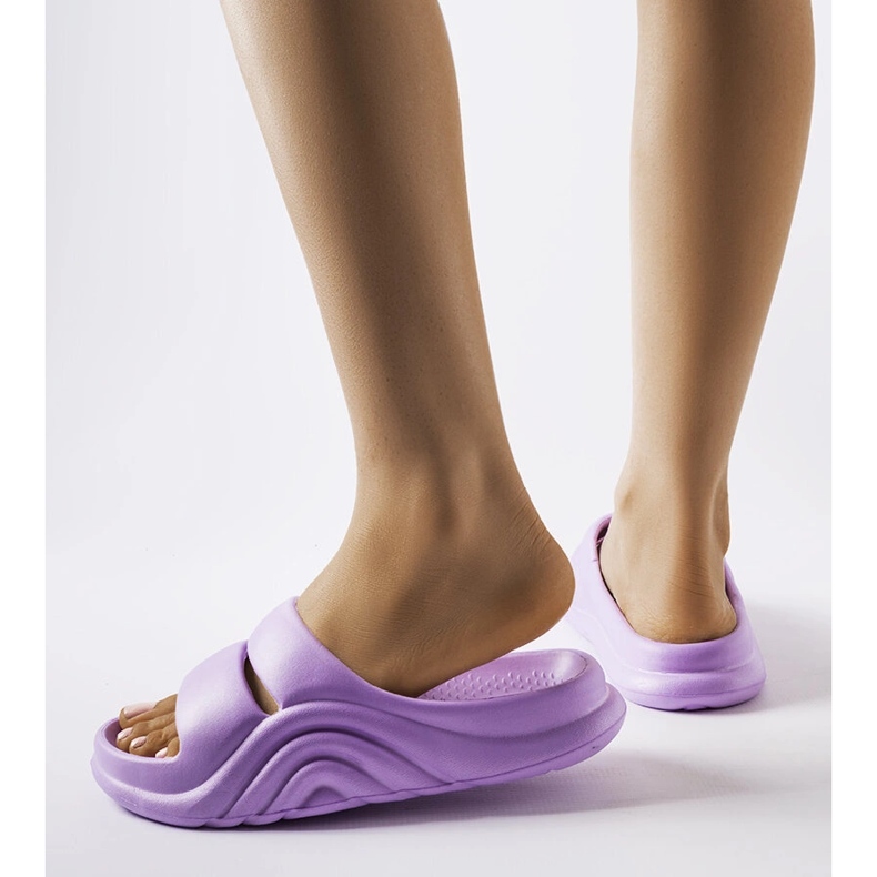 Chinelos de borracha roxa Geneve roxo 2