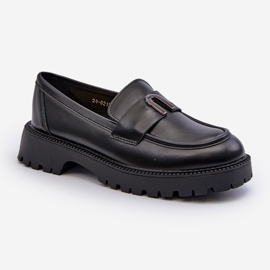 Vinceza Sapatos de menina, mocassins com decoração, Elvilda preto 2